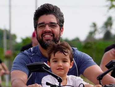Pai e filho: pedalando juntos e criando memórias!
